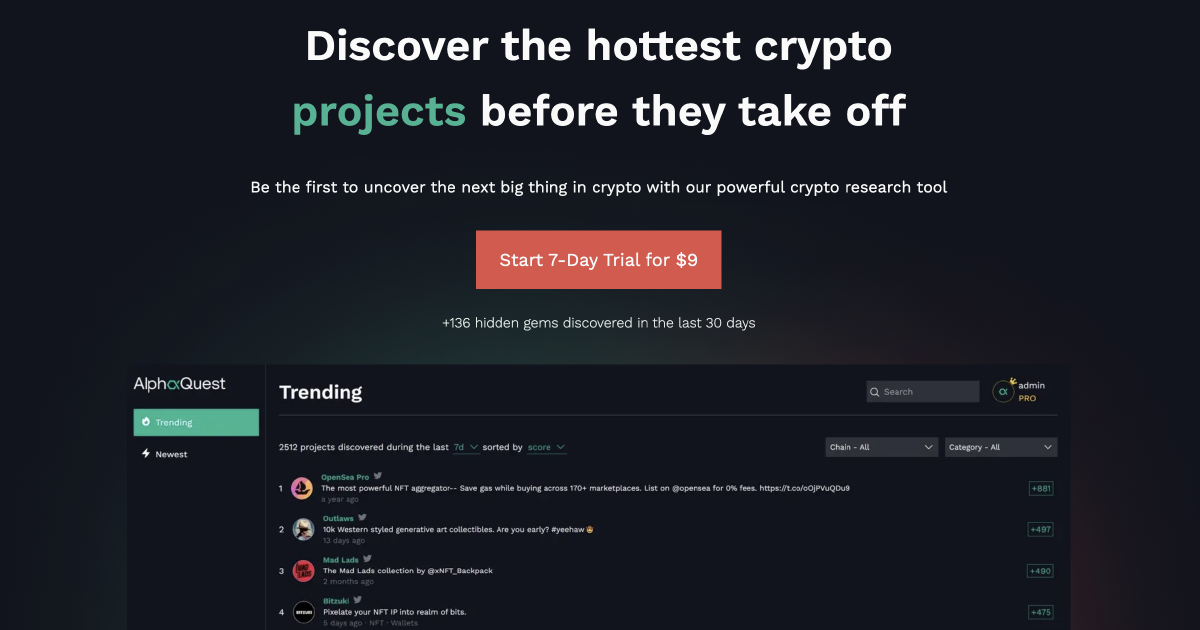 Alpha Quest - Uncover The Next Big Thing in Crypto Now - Blog page